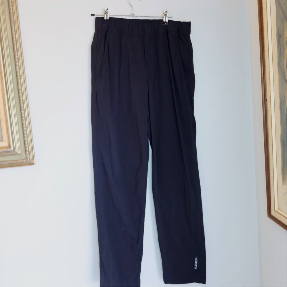 Eddie Bauer Flexion Pants Mens S Black Stretch Travel Jogger Elastic